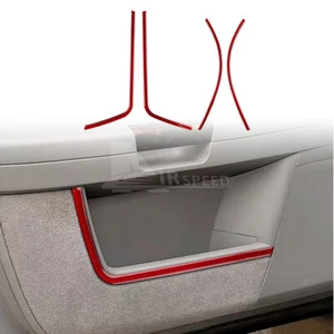 Red Door Storage Box Cover Sticker Carbon Fiber For Chrysler 300 300C 2005-2007 - Imagen 1 de 7