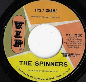 SPINNERS it's a shame U.S. VIP 45rpm_1970 MOTOWN PROMO (stevie wonder) - Bild 1 von 1