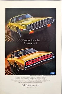 1968 Ford '68 Thunderbird 2 door Hardtop or 4 door Landau Vintage Print Ad - Picture 1 of 5