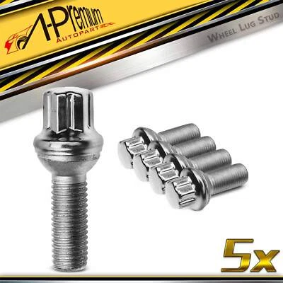 5x M14-1.5 Wheel Lug Bolts for Mercedes-Benz C207 C200 C300 E280 E500 S430 S500 - Image 1 of 4