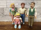 Fisher Price Loving Family Dollhouse Lot Vintage Mom Dad Grandfather Girl 1990s