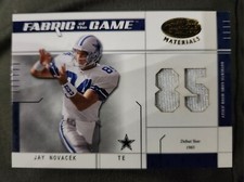 2003 Leaf Certified Materials Fabric Of The Game Jay Novacek Jersey Card /85