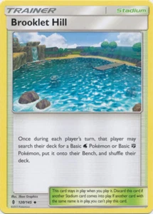 4x Pokemon TCG Guardians Rising Brooklet Hill 120/145 Uncommon Trainer Card - Picture 1 of 1
