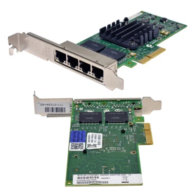 Intel I340-T4 4-Port PCIex4 Gigabit Ethernet Network Card E1G44HTG1P20 111-01034 - Bild 1 von 3