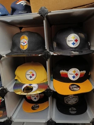 Pittsburg Steelers New Era Sombrero Lote De 4 Nuevas Cuatro Gorras Sin Reserva Foto 1 de 4