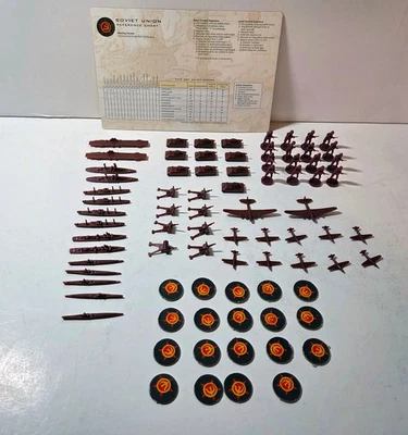 Axis & Allies EUROPE 1999 Replacement Parts & Pieces w/ Ref Card SOVIET UNION - Image 1 of 4