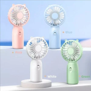 Portable Handheld Mini Summer Fan Small Stand Cooling Fans AA-Battery Operated - Picture 1 of 22