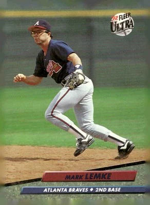 1992 Fleer Ultra #165 Mark Lemke - Image 1 of 2
