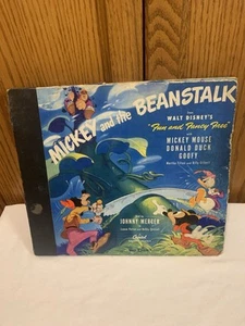 Vintage 1947 Walt Disney- Mickey And The Beanstalk- NO Records-Reader Book - Picture 1 of 12