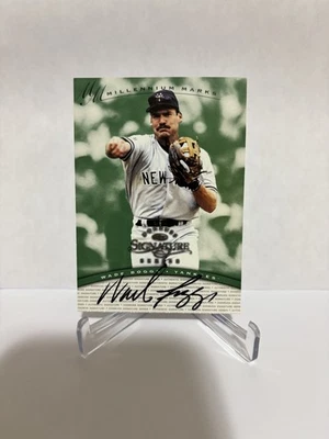 1997 Donruss Signature Series Millennium Marks On Card Autograph Wade Boggs 0889 - Image 1 of 2