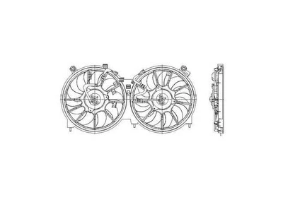 Conjunto de ventilador de radiador para Nissan Murano 2009-2014 28234FTNQ 2011 2010 2012 2013 Foto 1 de 2