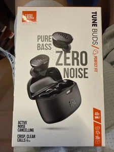 Auriculares Bluetooth inalámbricos verdaderos JBL Tune Buds cancelación activa de ruido NUEVOS EN CAJA - Imagen 1 de 3