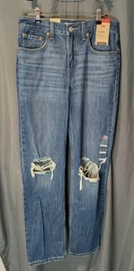 Levi's Women's 27 Low Pro Straight Distressed NWT - Picture 1 of 8