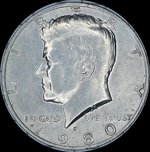 1980-P Kennedy Half Dollar. DDO Errors. - Picture 1 of 6