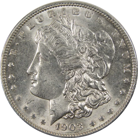 1903 Morgan Dollar BU Uncirculated 90% Silver $1 Coin SKU:I7306 Cover