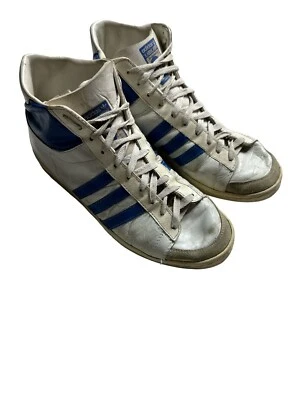 Vintage Adidas Kareem Abdul Jabaar made in France Blue Suede Sz 9 70's 80's OG - Image 1 of 4
