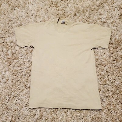 Camisa Duke Para Hombres Mediana Marrón Manga Corta Puntada Única Hecha en Militar EE. UU. Años 90 Foto 1 de 4