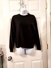 Murano By Raffi Black XL Wool Blend Long Sleeve Pullover Sweater ITALY EUC