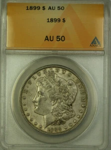1899 Morgan Silver Dollar $1 ANACS AU 50 (BCX) - Picture 1 of 2