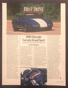 Corvette Grand Sport 1996 primera unidad (toma corta) artículo de revisión editorial - Imagen 1 de 1