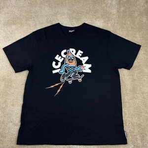 BBC Billionaire Boys Club Ice Cream T Shirt Mens 2XL Skate tuff cone tee black - Picture 1 of 12