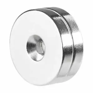 1,25 x 1/4 Zoll Neodym Seltene Erden Senkerring Magnete N52 (2er-Pack) - Bild 1 von 2