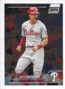 2022 Topps Stadium Club Chrome #101 RHYS HOSKINS Philadelphia Phillies - Picture 1 of 2