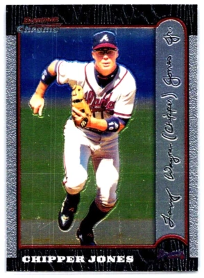 1999 BOWMAN CHROME BASEBALL 43 CHIPPER JONES BRAVES - Image 1 of 2