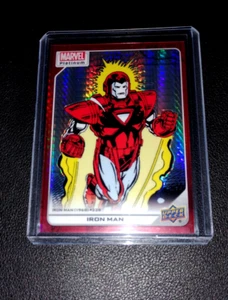 Iron Man 2023 Upper Deck Marvel Platinum Red Prism #/199 SP Free Shipping! - Picture 1 of 3