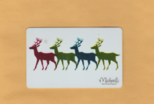 Collectible Michael's 2013 Gift Card -  Four Reindeer  - No Cash Value