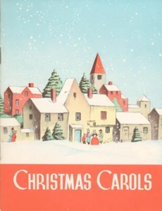 Mini folleto vintage de villancicos de Navidad con seguro nacional de vida Columbus Ohio - Imagen 1 de 6