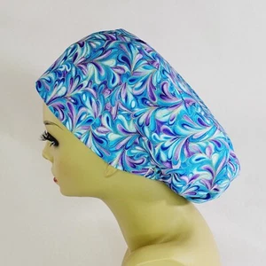 Women Scrub Hat,  Surgical Cap,  Scrub Cap, Nurses Gift,  Medical,  USA Made - Picture 1 of 10