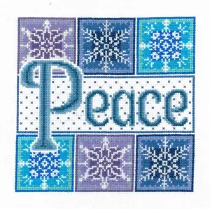 Ursula Michael Counted Cross Stitch Leaflet ~ Peace Snowflakes - Picture 1 of 1