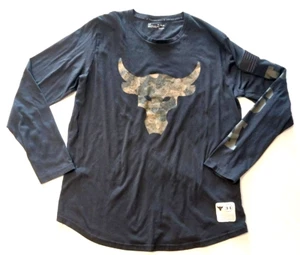 Under Armour Shirt Herren schwarz Project Rock Camo Bull Heatgear GRÖSSE XLARGE - Bild 1 von 5