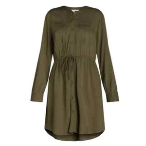 Time and Tru Women's and Women's Plus Utility Shirtdress Long-Sleeves, Size 4X - Picture 1 of 5