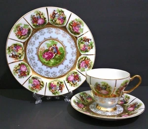 Royal Vienna Romantic Arnart Porcelain 3-Piece Dessert Setting - Picture 1 of 7