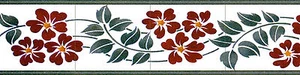 Azulejos de borde art nouveau de cerámica mural para salpicadero #552 - Imagen 1 de 1