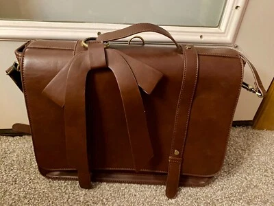 Bolso de cuero vegano ECOSUSI para mujer de 15” sin correas desmontables Foto 1 de 4