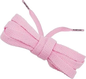 Loop King Shoe Laces- Premium Flat Cotton Laces for Sneakers with Plastic Tips - Picture 1 of 7