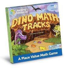 Learning Resources Dino Math Tracks Game DINOSAUR PLACE VALUE MATH GAME Ages 6+