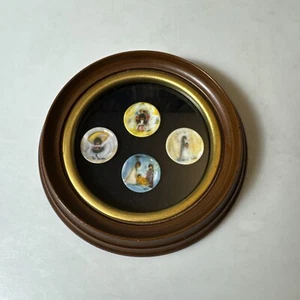 Degrazia Framed Miniature Plates Set of 4 Plates - Picture 1 of 14