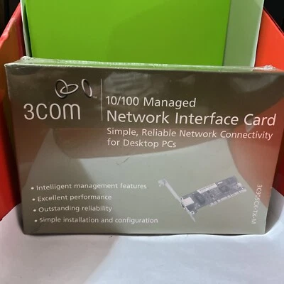 3Com 3C905CX-TX-M 10/100 MBPS PCI Managed Network Interface Card *BRAND NEW* - Image 1 of 4