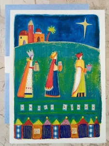 Paper Magic Group VTG Christmas Holiday Greeting Cards Three Kings Folk Art - Picture 1 of 3