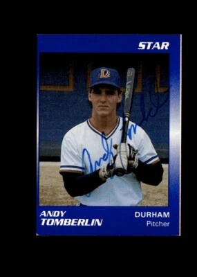 Andy Tomberlin 1989 Star Durham Bulls authentic autographed card - Image 1 of 2