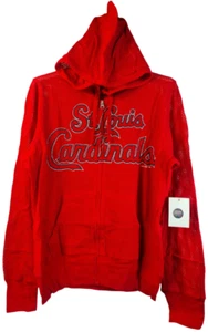 G-III Women's St. Louis Cardinals Curtain Call Hoodie RED - MEDIUM - Picture 1 of 5