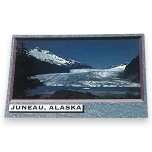 Postcard Juneau Alaska A Summer View of Mendenhall Glacier 4x6 Continental C92 - Imagen 1 de 2