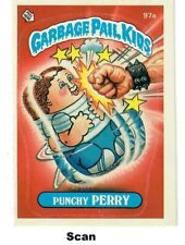 "PUNCHY PERRY"  (#97a)  Topps Garbage Pail Kids Sticker Card  #R734