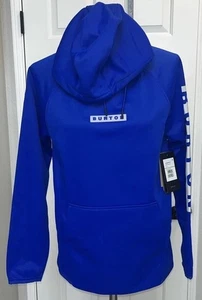 Burton Men's NWT Size Medium Crown Weatherproof Blue Pullover Fleece Hoodie XS - Picture 1 of 9
