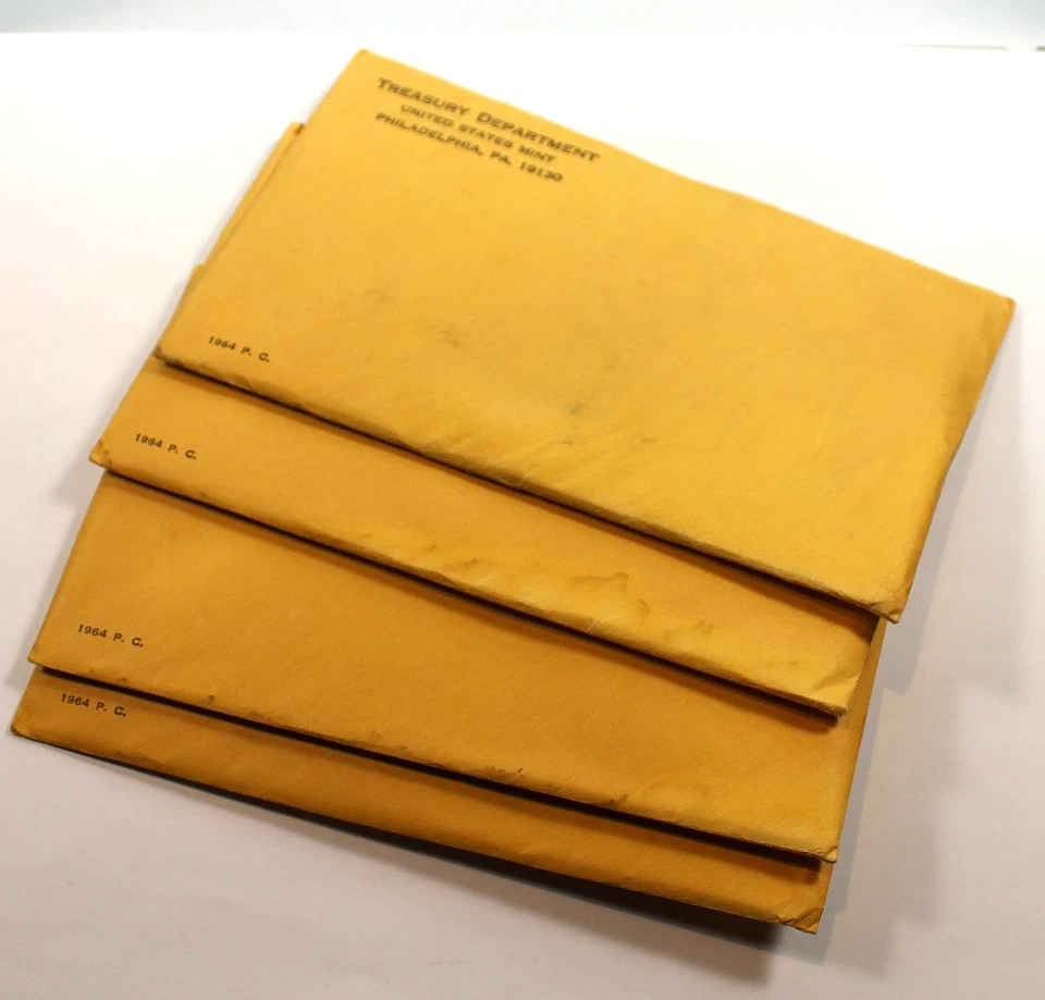 Lot of 4, 1964 Silver Proof Sets - Unopened Envelopes !! - Image 1 of 1