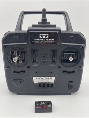 Tamiya Attack 2.4Ghz 4Ch Radio System w/ R204GF-T Receiver - Tested Working - Image 1 of 4